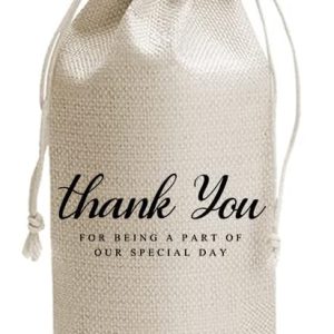 DOI-LANEE Wedding Gift Wine Bag, Thank You for Being A Part of Our Special Day, Getting Married Congratulations Wine Bag, Wedding Thanks Gifts for Planning Gift