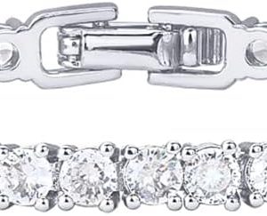 PAVOI 14K Gold Plated 3mm Cubic Zirconia Classic Tennis Bracelet | Gold Bracelets for Women | Size 6.5-7.5 Inch