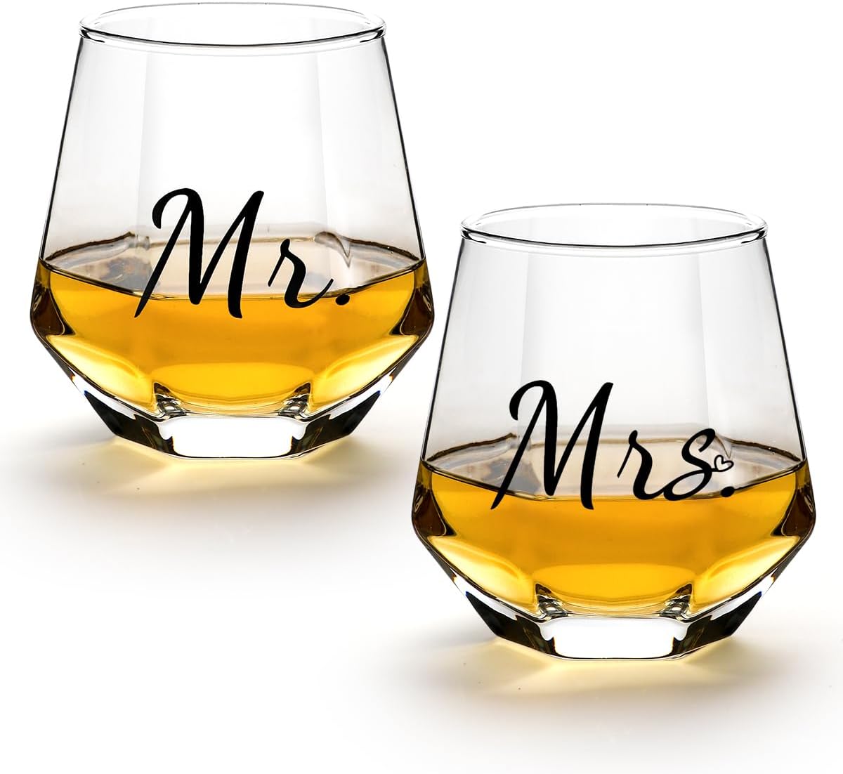 Mr and Mrs Wine Glasses Wedding Gifts,Wedding Glasses for Bride and Groom,Bride and Groom Champagne Glasses Engagement Gift, Wine Glasses for Anniversary His and Hers Gifts