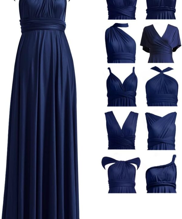 72styles Infinity Dress with Bandeau, Convertible Bridesmaid Dress, Long, Plus Size, Multi-Way Dress, Twist Wrap Dress