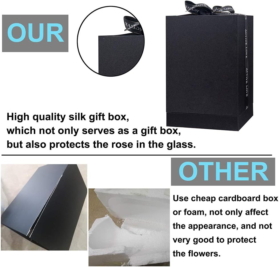 Preserved Roses Red Roses in Glass Dome, Medium, Preserved Flowers for Mothers Day, Gifts for Women