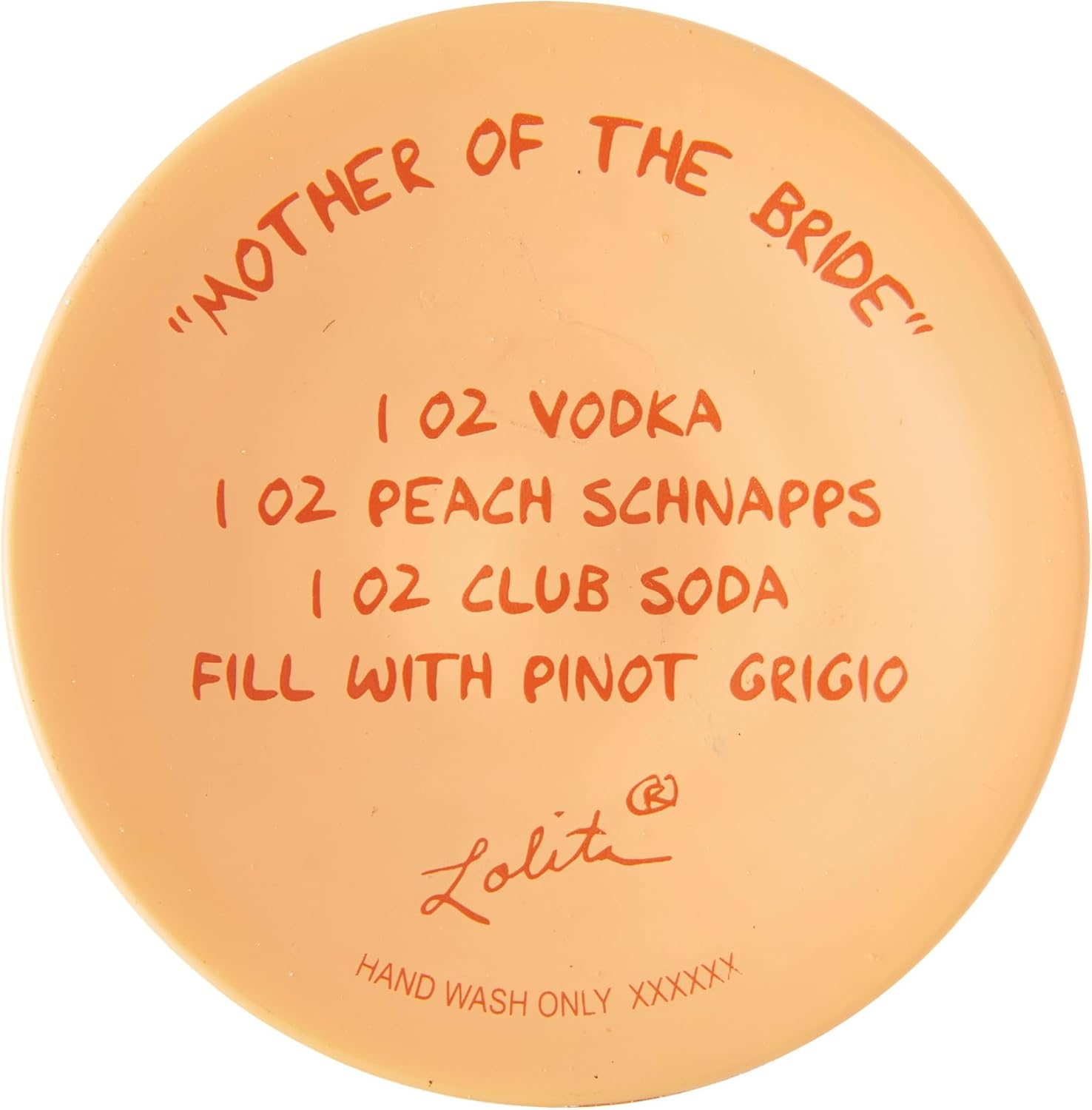 Enesco Lolita Designs Wedding Mother of the Bride Hand-Painted Artisan Wine Glass, 15 Ounce, Multicolor
