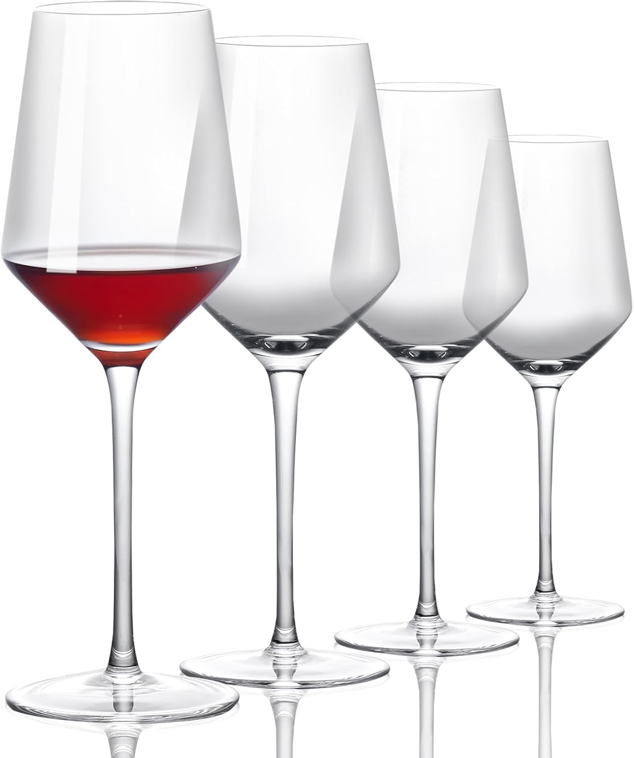 ACHEER Crystal Wine Glasses Set of 4 - Hand Blown Red Wine or White Wine Glass - 14Oz - Long Stem Wine Glasses Gift for Wedding, Anniversary, Christmas