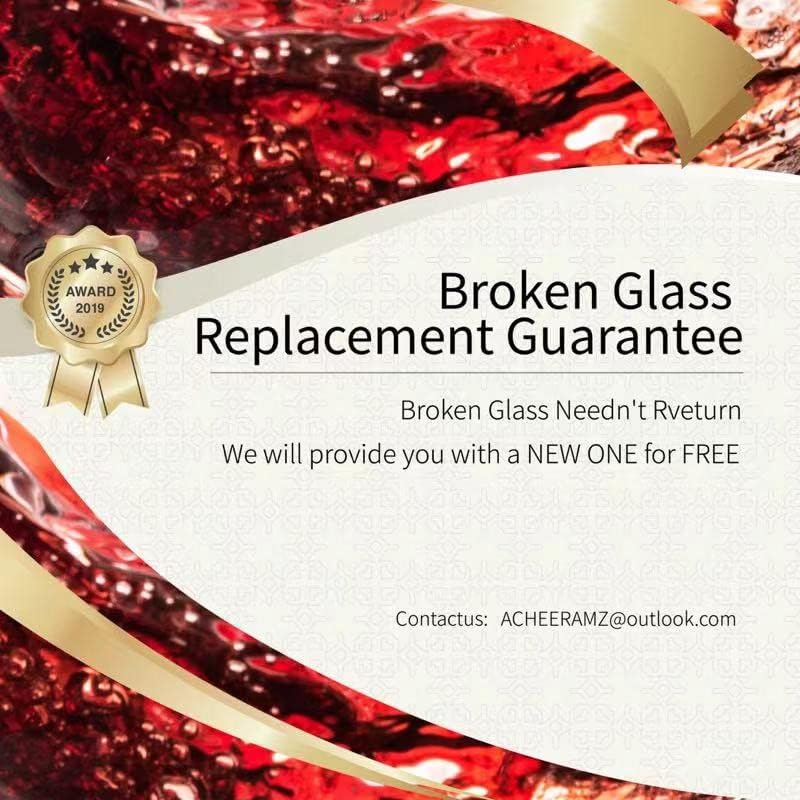 ACHEER Crystal Wine Glasses Set of 4 – Hand Blown Red Wine or White Wine Glass – 14Oz – Long Stem Wine Glasses Gift for Wedding, Anniversary, Christmas