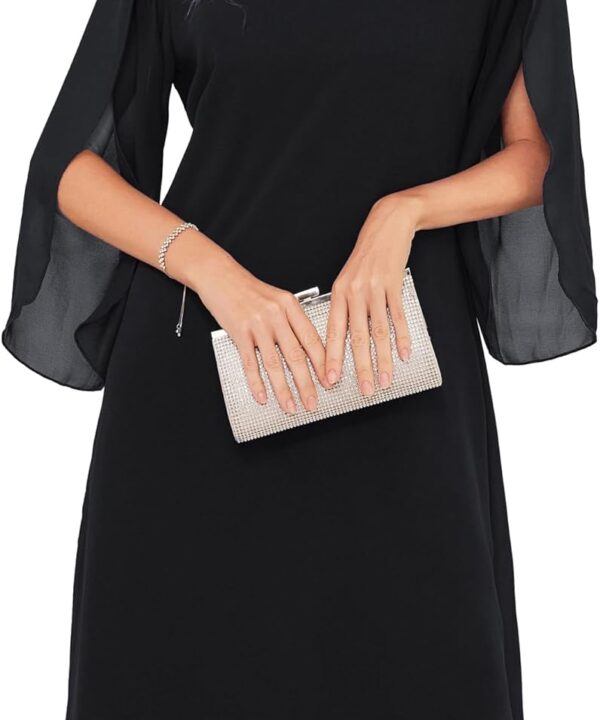 GRACE KARIN Womens Chiffon Dresses Flutter Sleeve Party Wedding Cocktail Dress Size 8-20