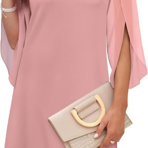 RUMIA Womens Cocktail Dresses Flutter Sleeve Wedding Guest Dresses