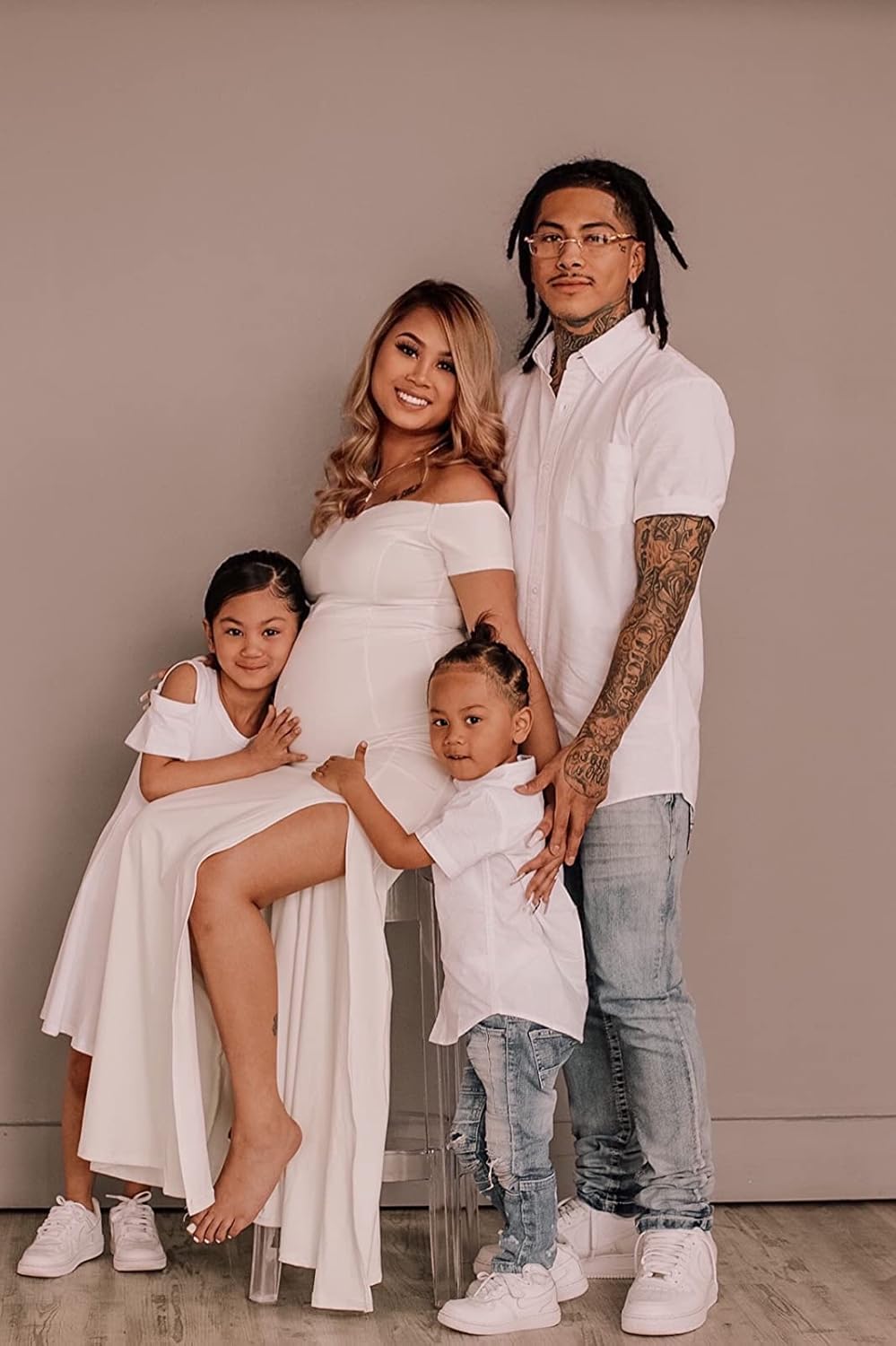 YMDUCH Women’s Off Shoulder High Split Long Formal Party Dress Evening Gown