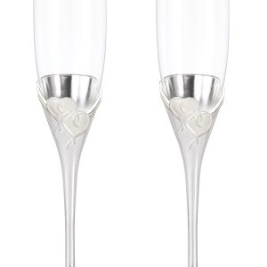 Lenox True Love Glass Flute Pair Clear, 1.25 LB