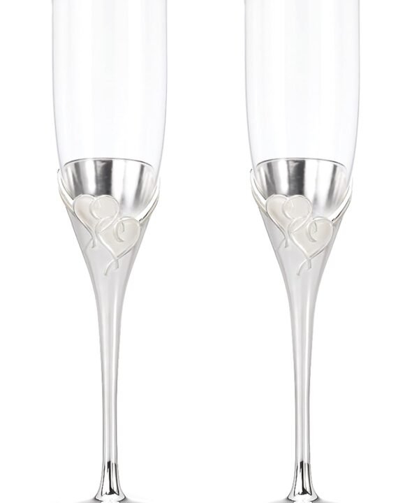 Lenox True Love Glass Flute Pair Clear, 1.25 LB