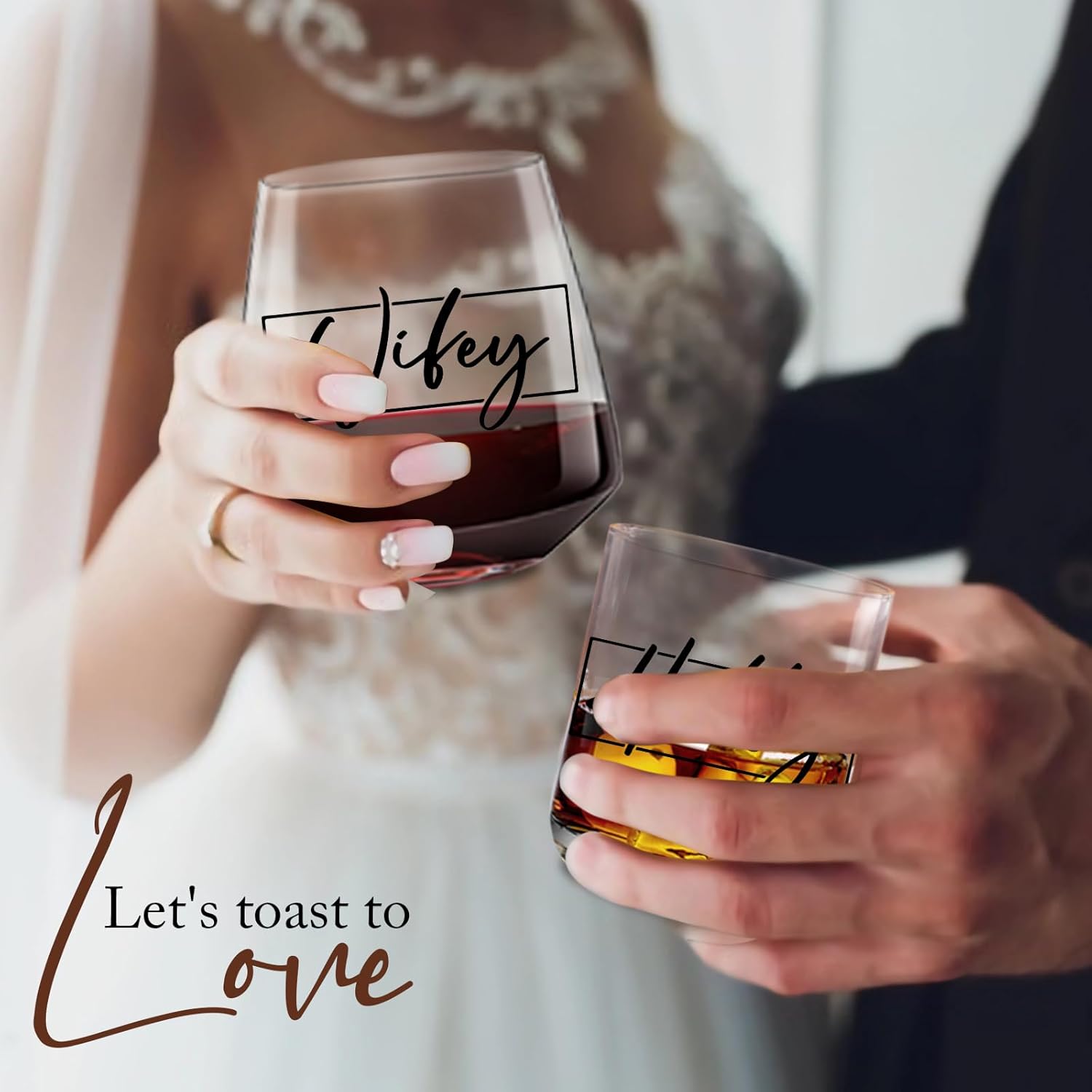 Couple Gifts for Wedding Engagement, Mr and Mrs Gift, Bridal Shower gifts, Cool Couples Gifts Wishes for Couples Newlywed Mr and Mrs Him and Her