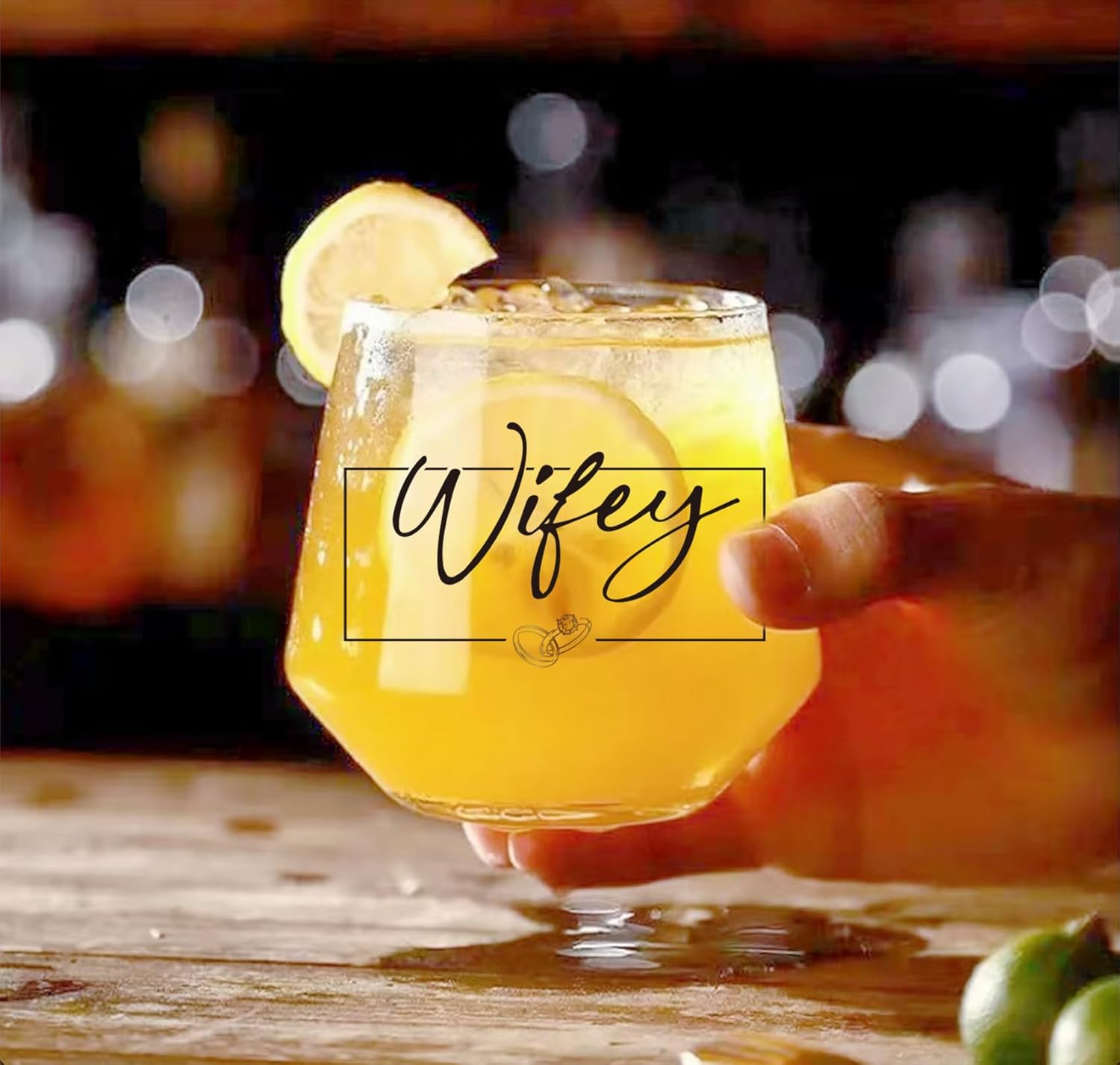 Hubby & Wifey Wine & Whiskey Glass Set – Wedding Gifts for Couples 2025, Mr & Mrs Personalized Glass, Couple Gifts for Him and Her, Bridal Shower Gift, Bride and Groom Shot Glass -11