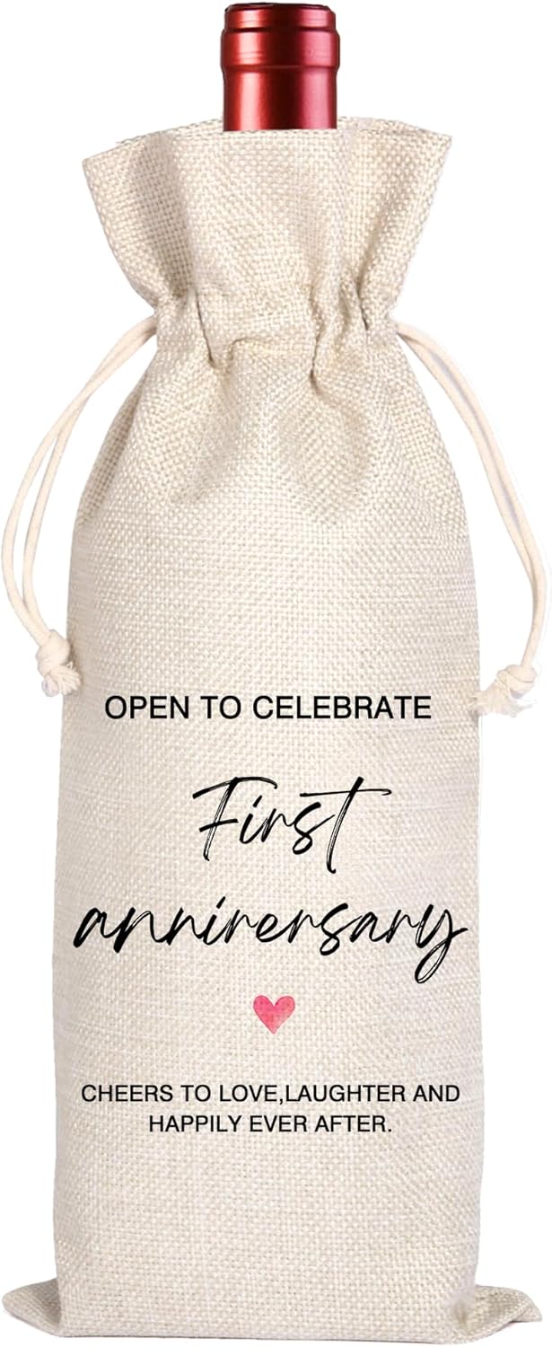 Marriage Milestones Wine Bag | Wedding Milestone Wine Bag | Bridal Shower Gift | Bride to Be Gift | Wedding Shower Gift | 11WB58