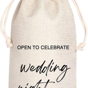 Marriage Wine Bag | Wedding Gifts Wine Bag | Engagement Wine Bag | Engagement Party Gifts | Bridal Shower Gift | Wedding Night Mr and Mrs Wedding Gifts for Couple 11WB59