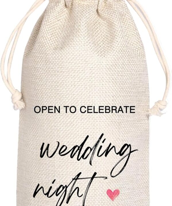 Marriage Wine Bag | Wedding Gifts Wine Bag | Engagement Wine Bag | Engagement Party Gifts | Bridal Shower Gift | Wedding Night Mr and Mrs Wedding Gifts for Couple 11WB59
