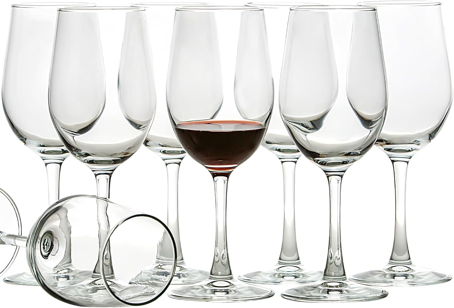 C CREST Elegant 11.2oz Red Wine Glasses for Party, Wedding- Set of 8