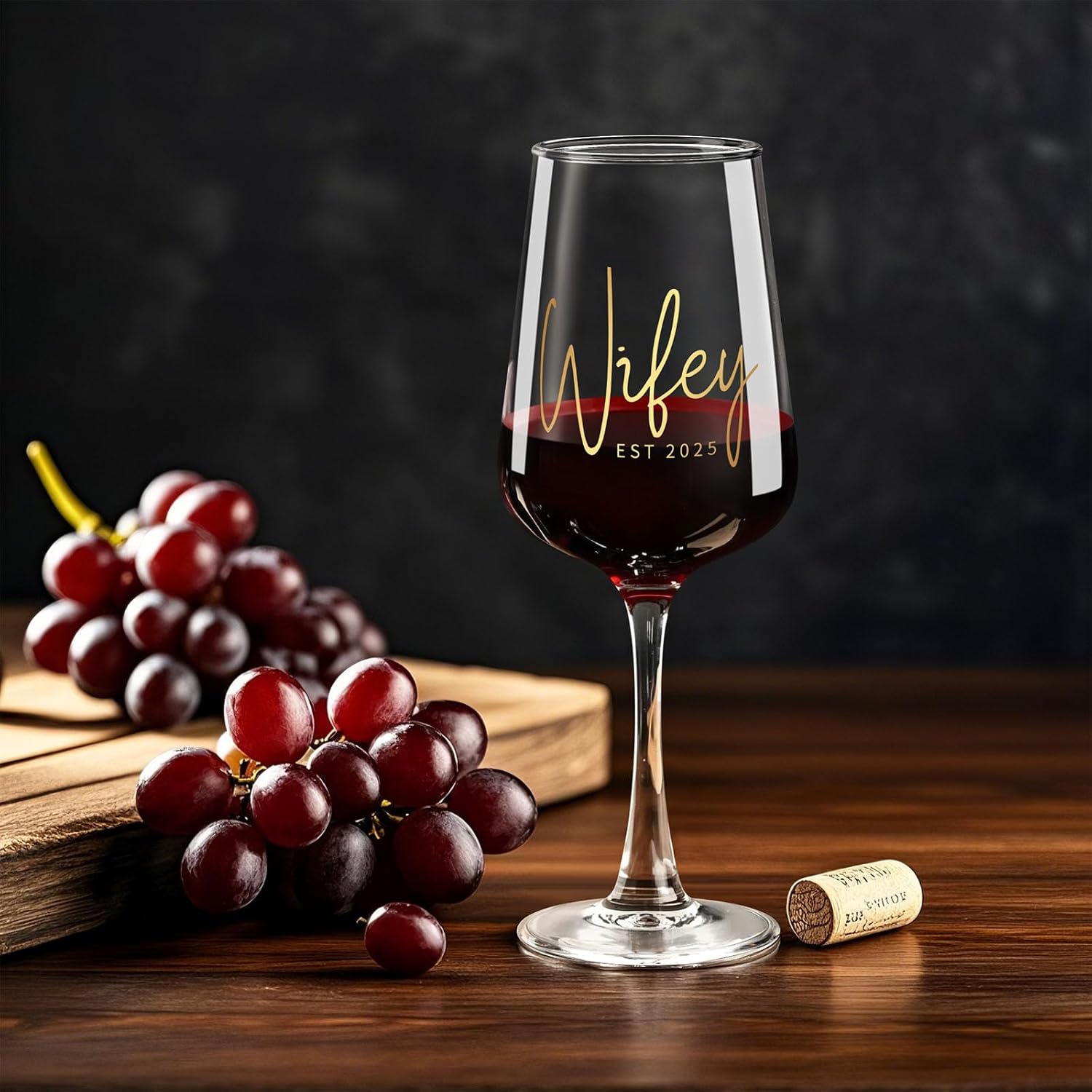 Bridal Shower Gifts, Bride to be Bachelorette Gift for Bride, Wedding Gift Bridal Engagement Gifts for Couples – 15.5 Oz Wine Glass