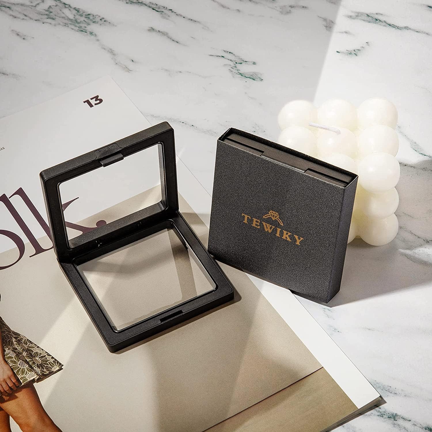 Tewiky Cubic Zirconia Silver Necklaces for Women, Dainty S925 Sterling Silver Choker Necklace Simple CZ Jewelry Necklaces for Women Trendy Gifts