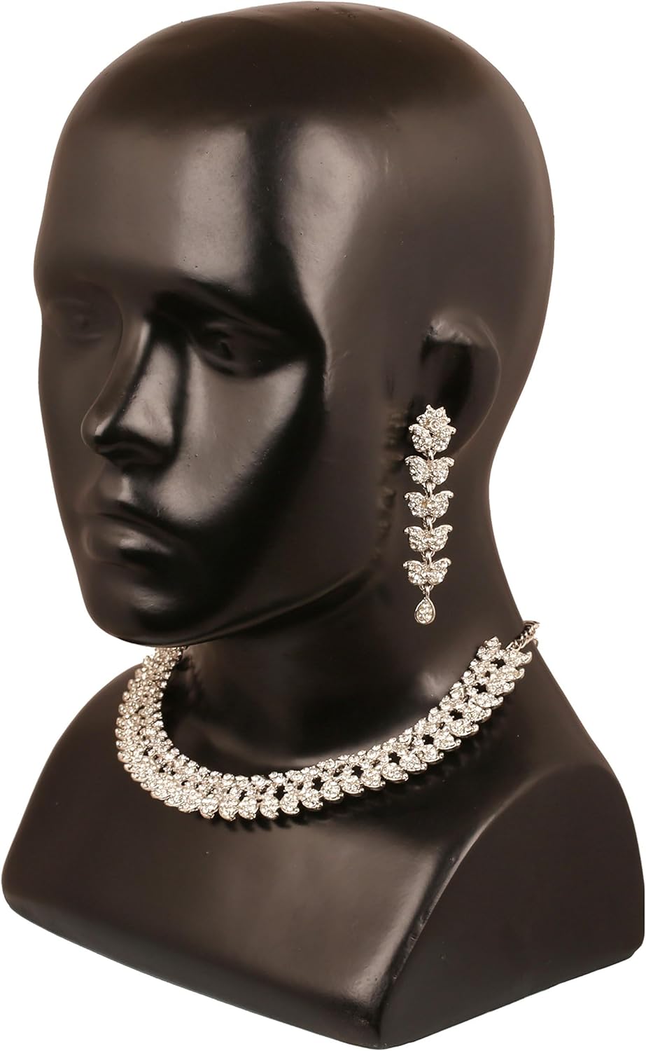 Touchstone Indian wedding jewelry set gold traditional necklaces for women statement rhinestone sets hollywood glamour style crystal stone bridal costume golden necklace