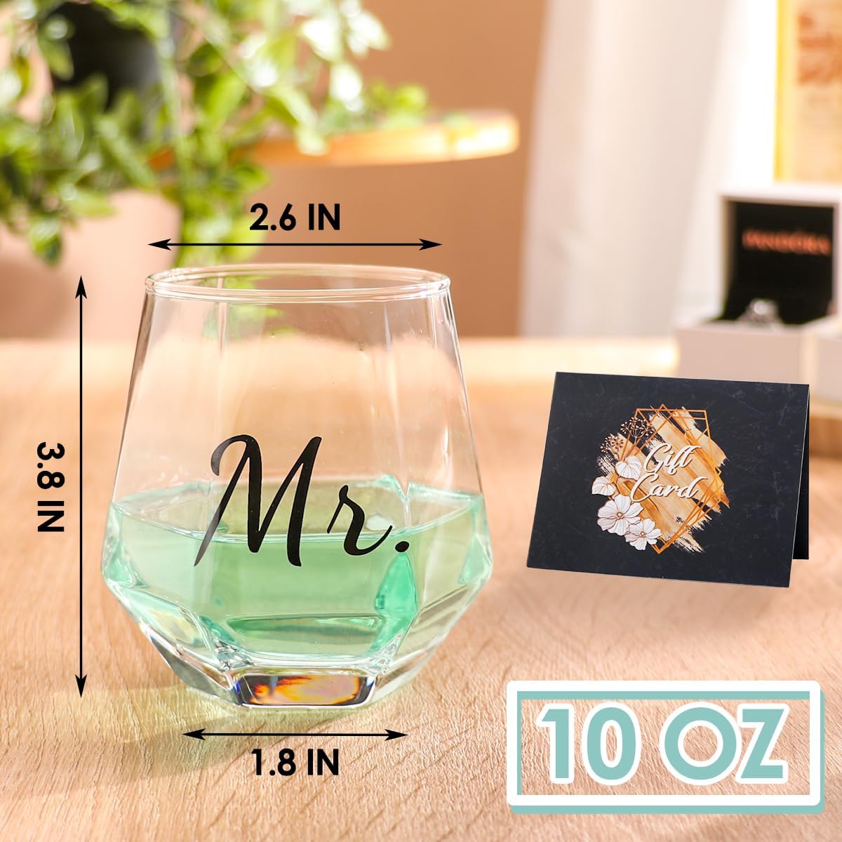 Mr and Mrs Wine Glasses Wedding Gifts,Wedding Glasses for Bride and Groom,Bride and Groom Champagne Glasses Engagement Gift, Wine Glasses for Anniversary His and Hers Gifts