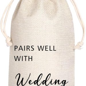 Wedding Planning Gift | Wedding Engagement Gifts Wine Bag | Engagement Party Gifts | Pairs well with wedding planning Mr and Mrs Gifts for Couple 11WB44