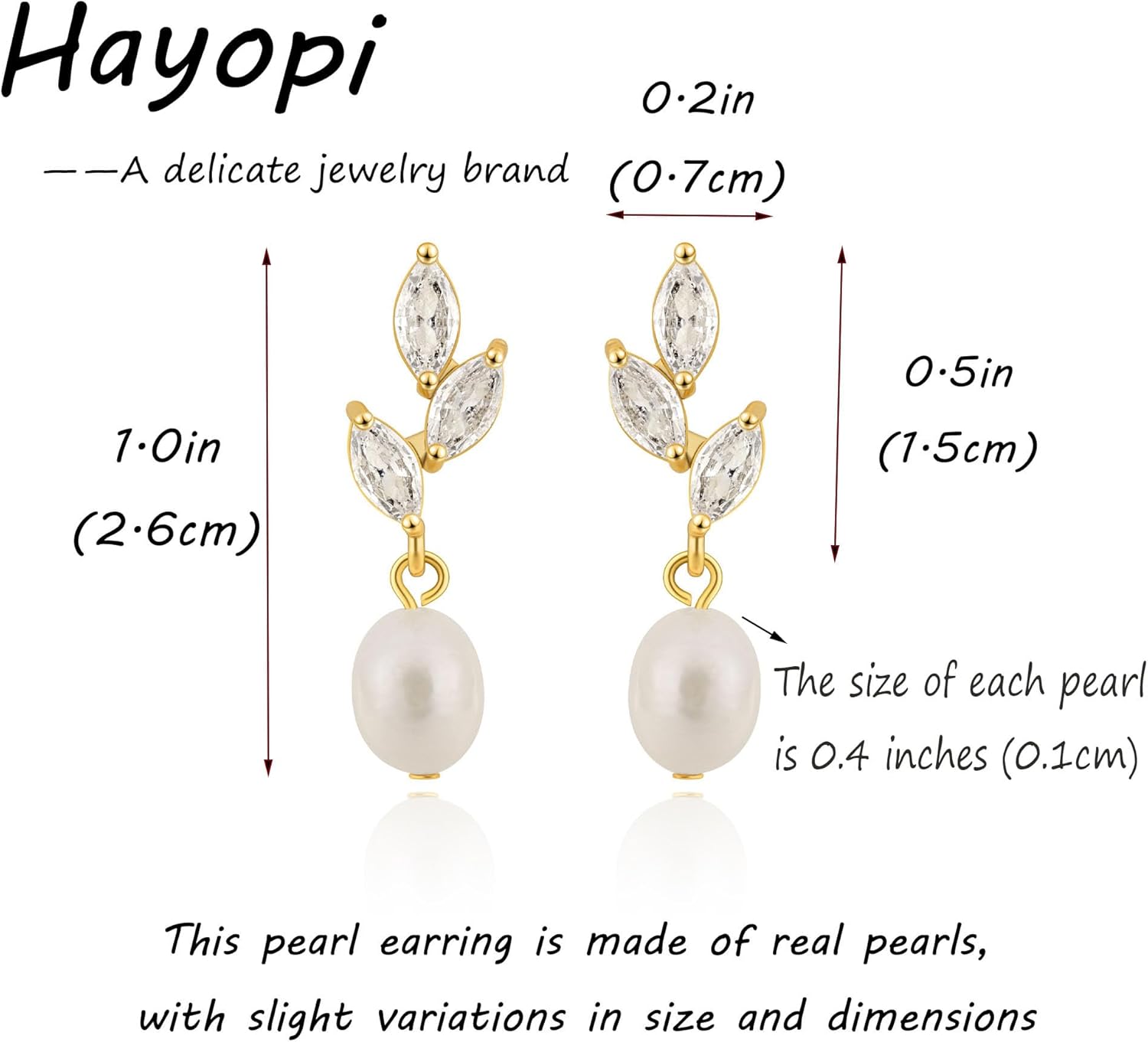 Pearl Earrings for Women – Dainty Gold Dangle Drop Earrings, 14k Gold Plated Cute Bow Design, Hypoallergenic Pearl Studs, Wedding Jewelry Gifts