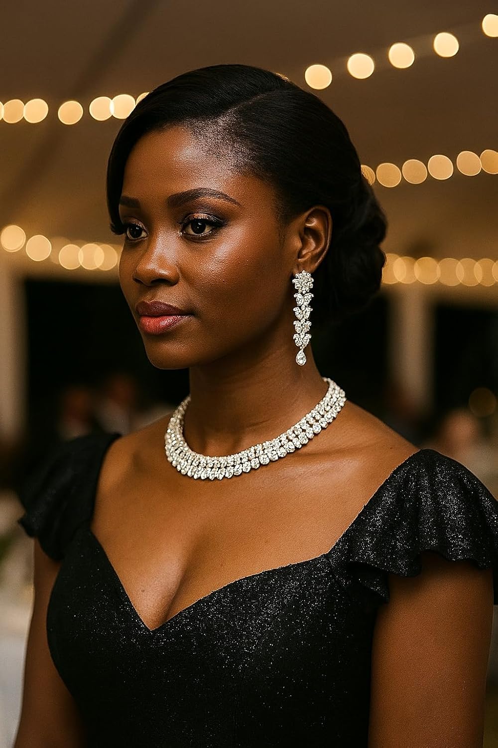 Touchstone Indian wedding jewelry set gold traditional necklaces for women statement rhinestone sets hollywood glamour style crystal stone bridal costume golden necklace