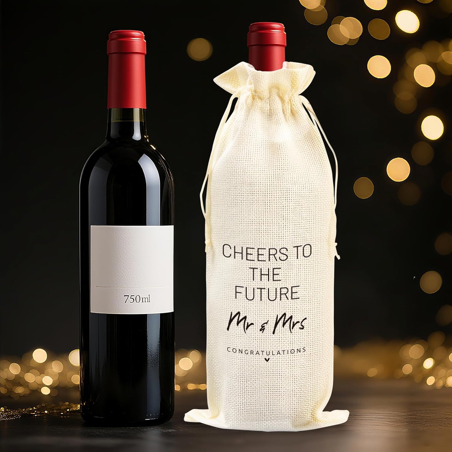 Wedding Gifts for Couples 2025, Mr and Mrs Gifts, Bridal Shower 18 Oz Wine Glass Set