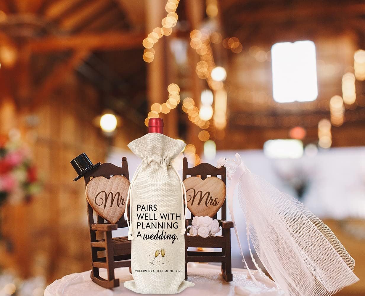 Wine Bag Wedding Gift for Mr and Mrs – Engagement Gift J14