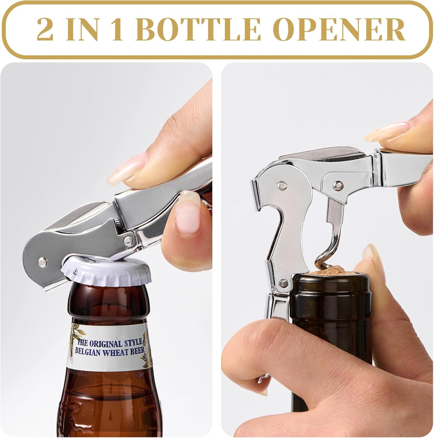 Engagement Gifts for Couples, Champagne Flutes Glass Set, Bridal Shower Wedding Gifts for Newlyweds, Wedding Registry Gift Ideas, Tall Wine Glasses with Wine Stopper and Opener, Yes I do