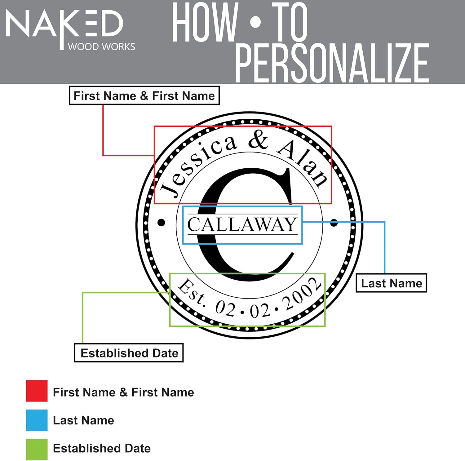 Personalized Stemless Wine Glasses (21oz) – Laser Engraved Anniversary & Wedding Gifts w/Names & Date – Dishwasher Safe. Custom Wine Glasses – Permanently Etched Couples Gifts