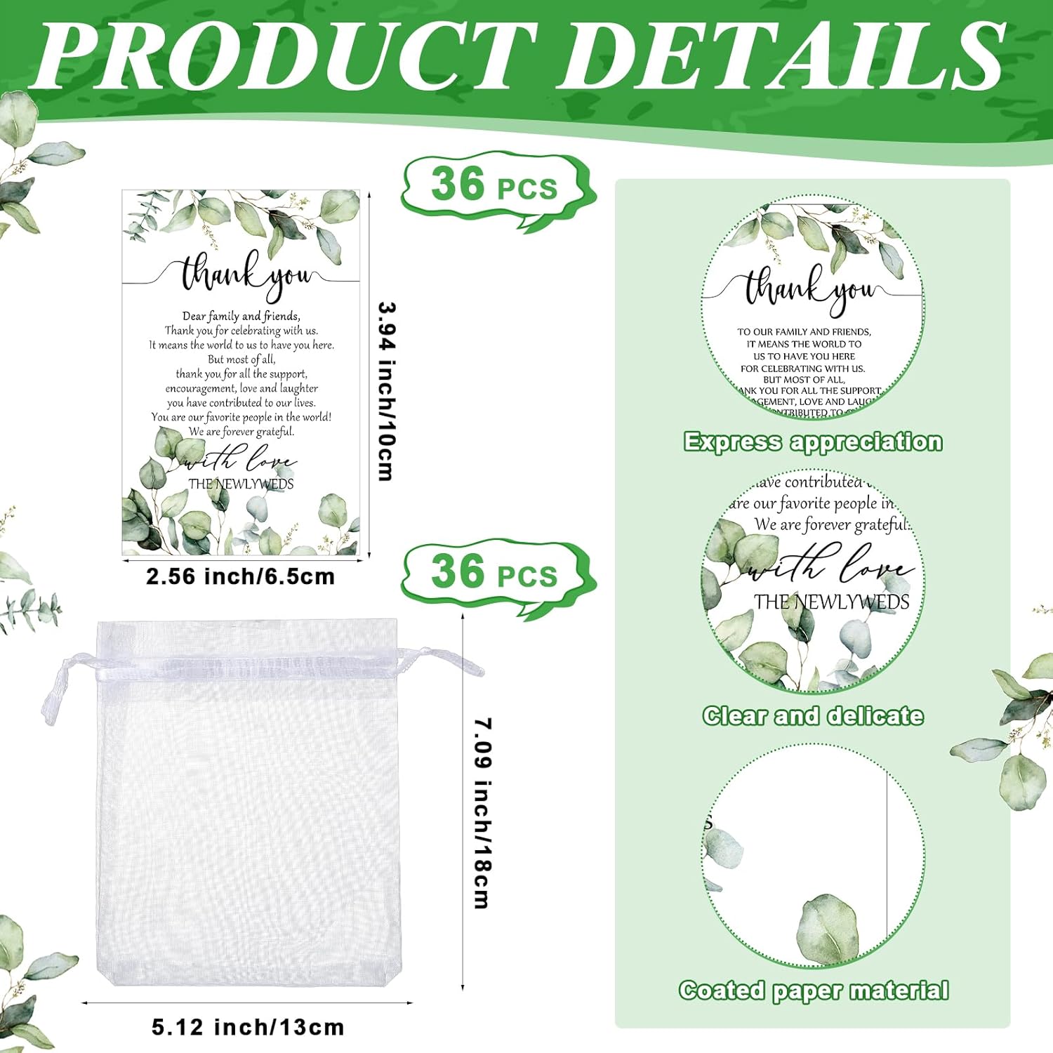 Barydat 36 Sets Wedding Favors for Guests Mr and Mrs Wooden Wine Stopper Cork Beer Bottle Opener with Thank You Gift Card Organza Bag Wedding Gifts for Engagement Bridal Shower Party Supplies