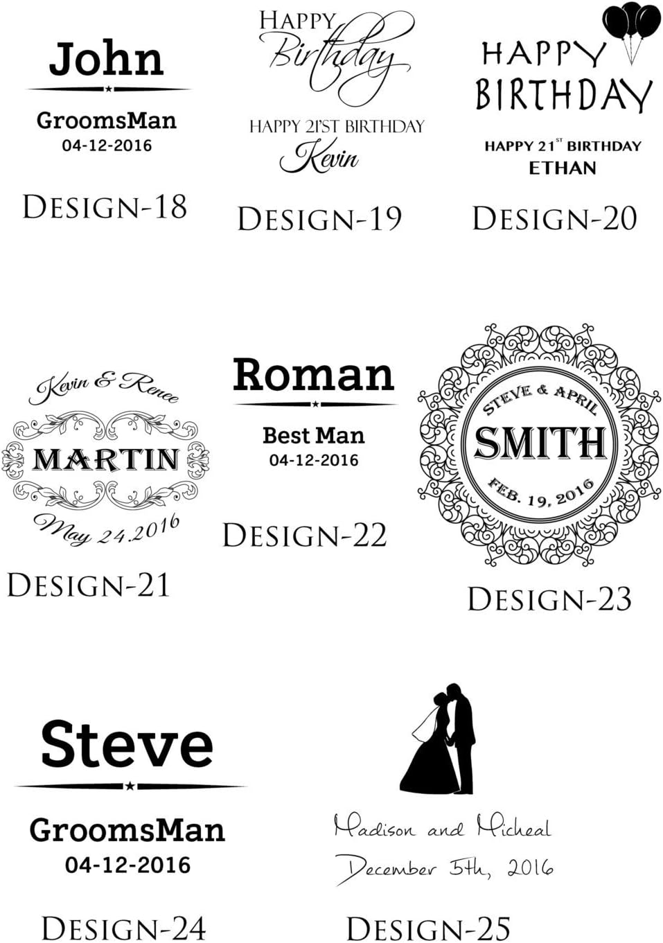 2x Wine glasses, Bride and Groom pair of wine glasses, Maid of honor wine Glass, Personalized wine Glasses,Wedding Gifts,Classic,unique gift