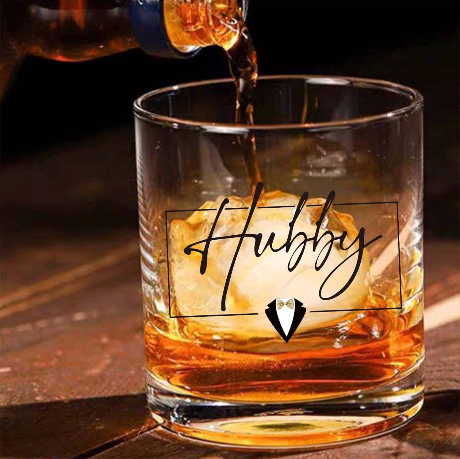 Hubby & Wifey Wine & Whiskey Glass Set – Wedding Gifts for Couples 2025, Mr & Mrs Personalized Glass, Couple Gifts for Him and Her, Bridal Shower Gift, Bride and Groom Shot Glass -11