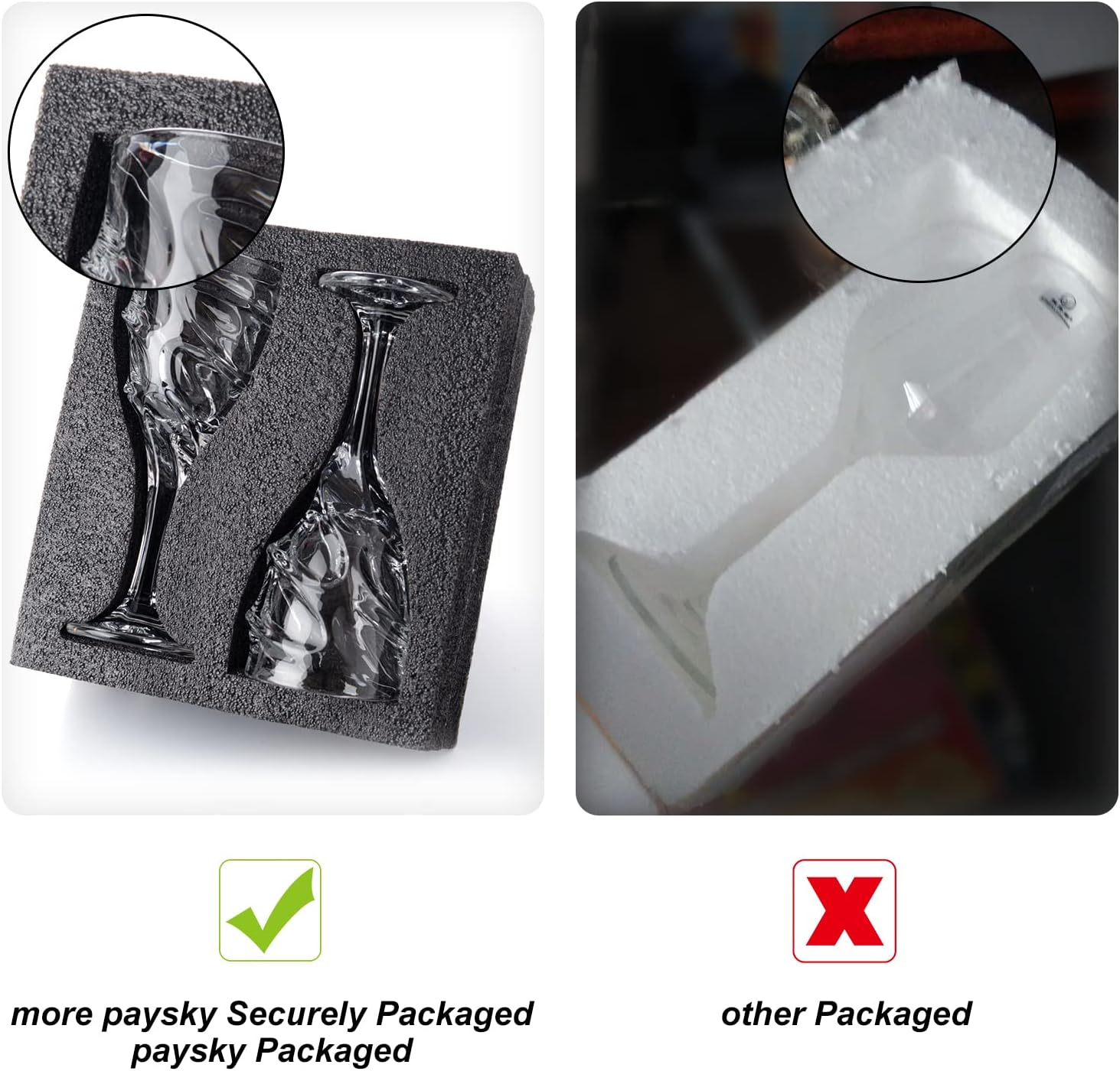 11oz Crystal Wine Gglasses Set with Luxury Gift Box Red Wine Set of 2 -Wedding Gift for Men or Women(Space wine glasses)