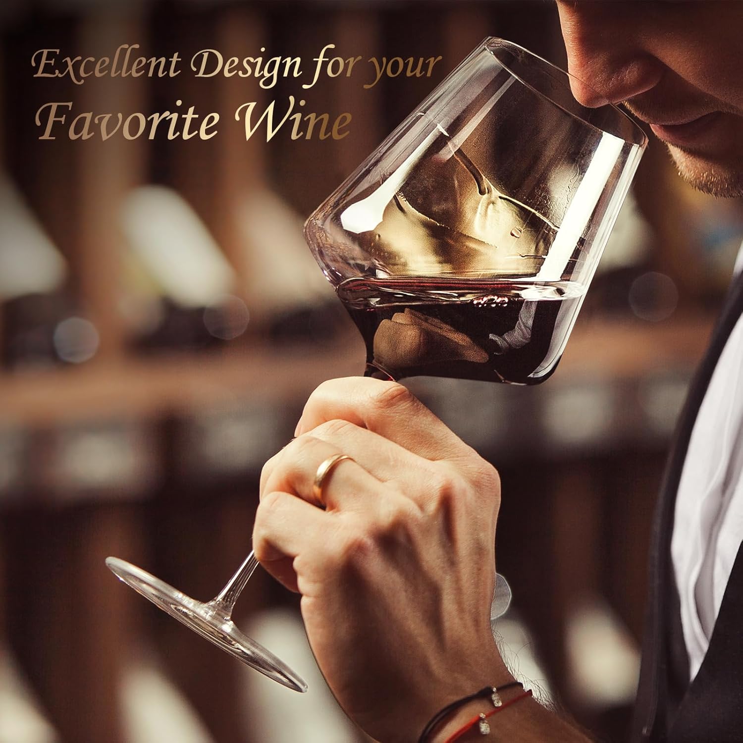 Chouggo 21Oz Wine Glasses Set of 6, Premium Crystal Large White Wine or Red Wine Glasses, Hand Blown Tall Long Stem Wine Glass – Gifts for Women, Men, Wedding, Anniversary, Christmas, Birthday