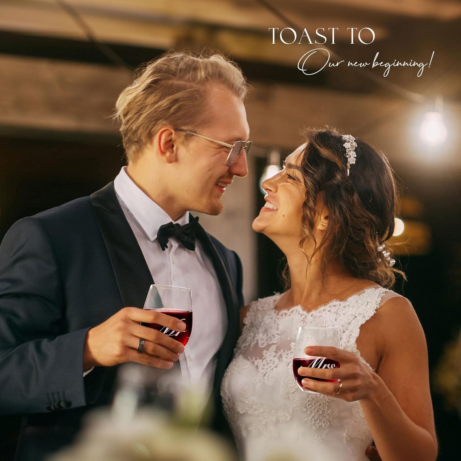 AW BRIDAL Wedding Gifts Bridal Shower Gifts Engagement Gift for Couples 2025, Mr and Mrs Wine Glasses for Bride Groom, Anniversary Bachelorette Gift for Bride Newlyweds