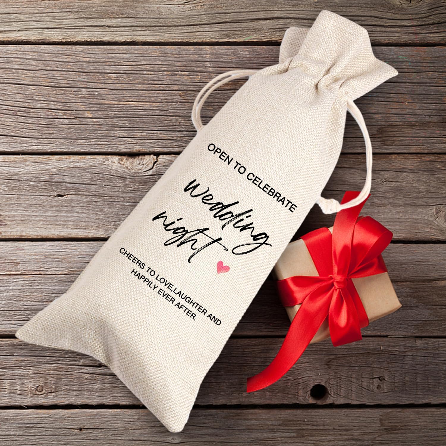 Marriage Wine Bag | Wedding Gifts Wine Bag | Engagement Wine Bag | Engagement Party Gifts | Bridal Shower Gift | Wedding Night Mr and Mrs Wedding Gifts for Couple 11WB59