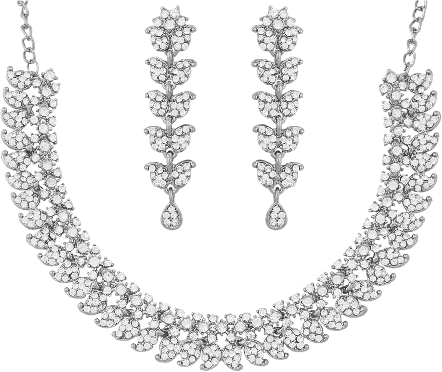Touchstone Indian wedding jewelry set gold traditional necklaces for women statement rhinestone sets hollywood glamour style crystal stone bridal costume golden necklace