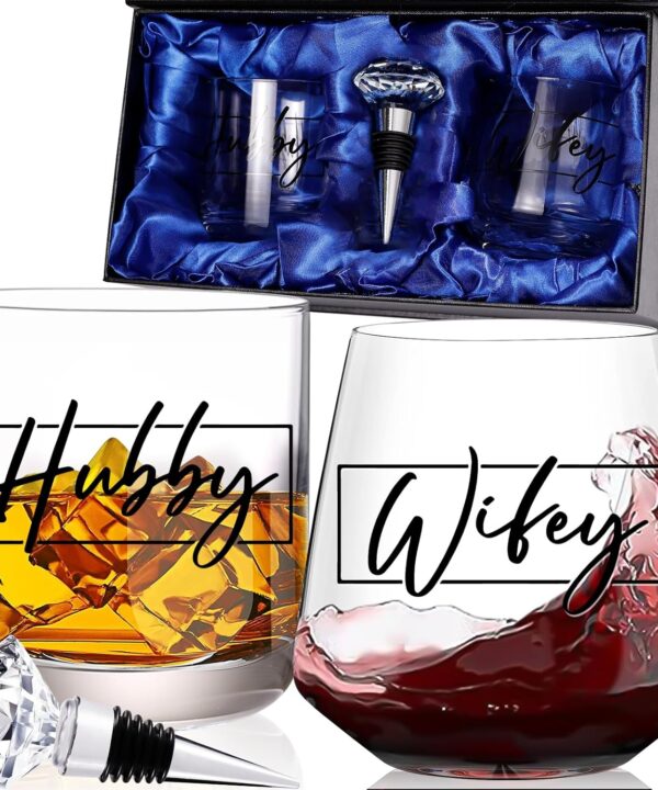 Couple Gifts for Wedding Engagement, Mr and Mrs Gift, Bridal Shower gifts, Cool Couples Gifts Wishes for Couples Newlywed Mr and Mrs Him and Her