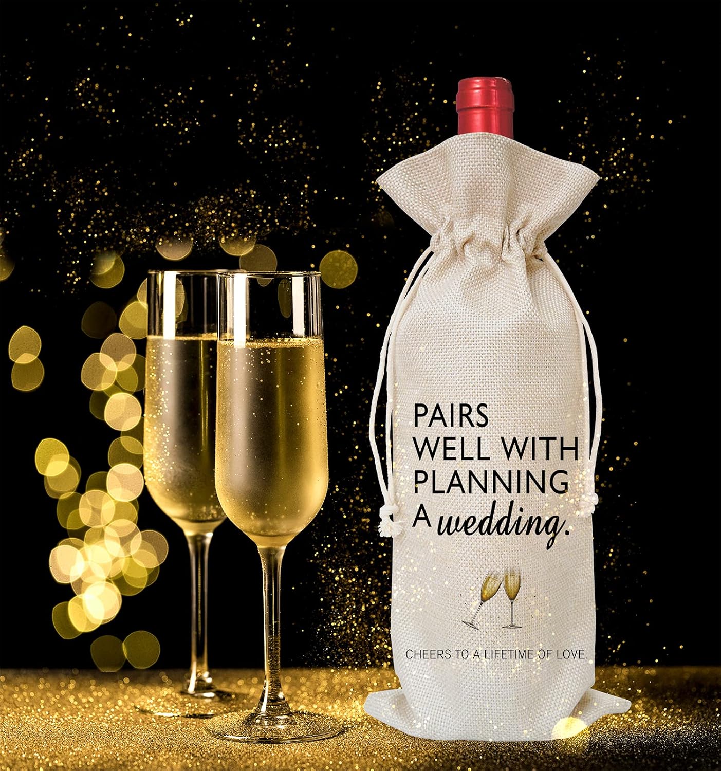 Wine Bag Wedding Gift for Mr and Mrs – Engagement Gift J14