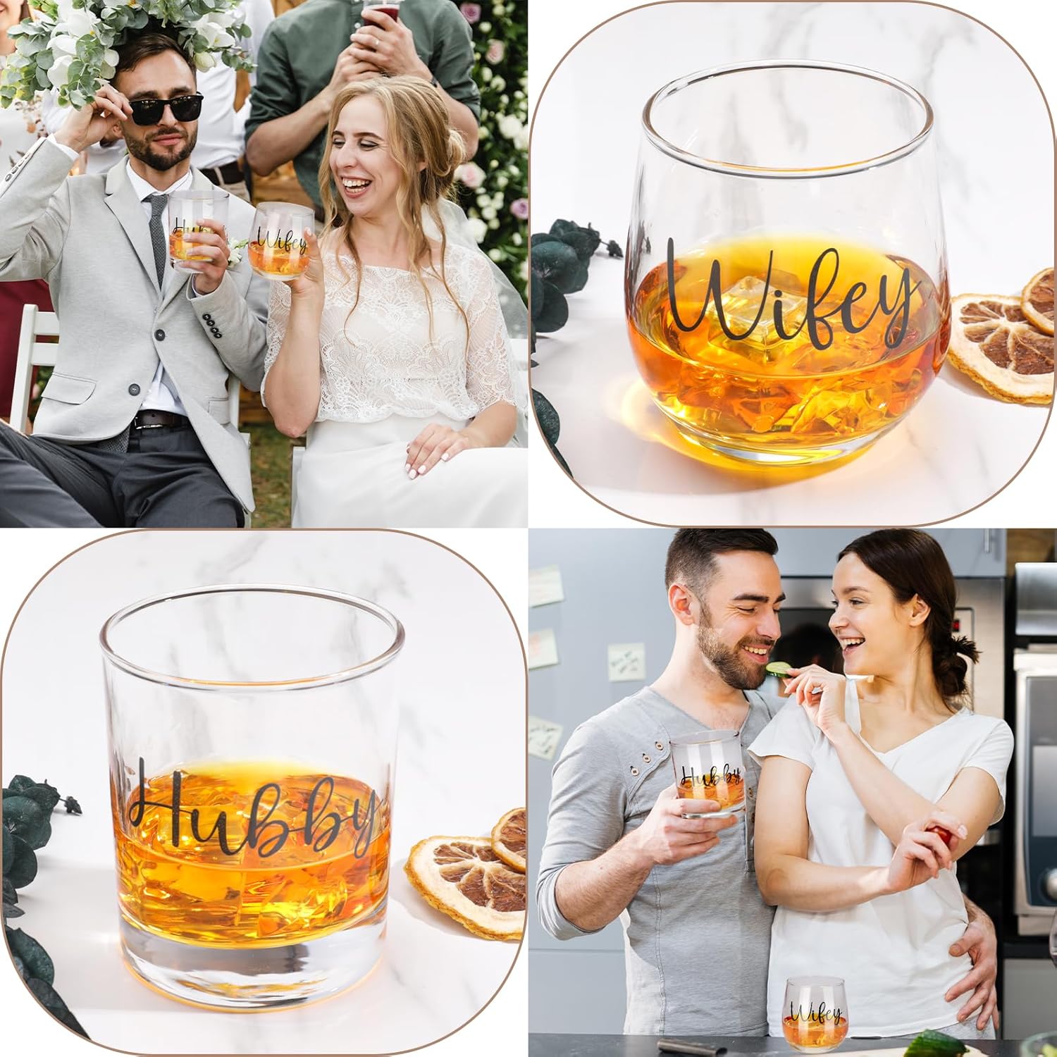 Wedding Gifts,Valentines Day Gifts for Couples,Bridal Shower Wedding gifts,Engagement Gifts for Couples,Mr and Mrs Gifts,Wedding Gift Baskets Cutting Board Wine Glass Covers