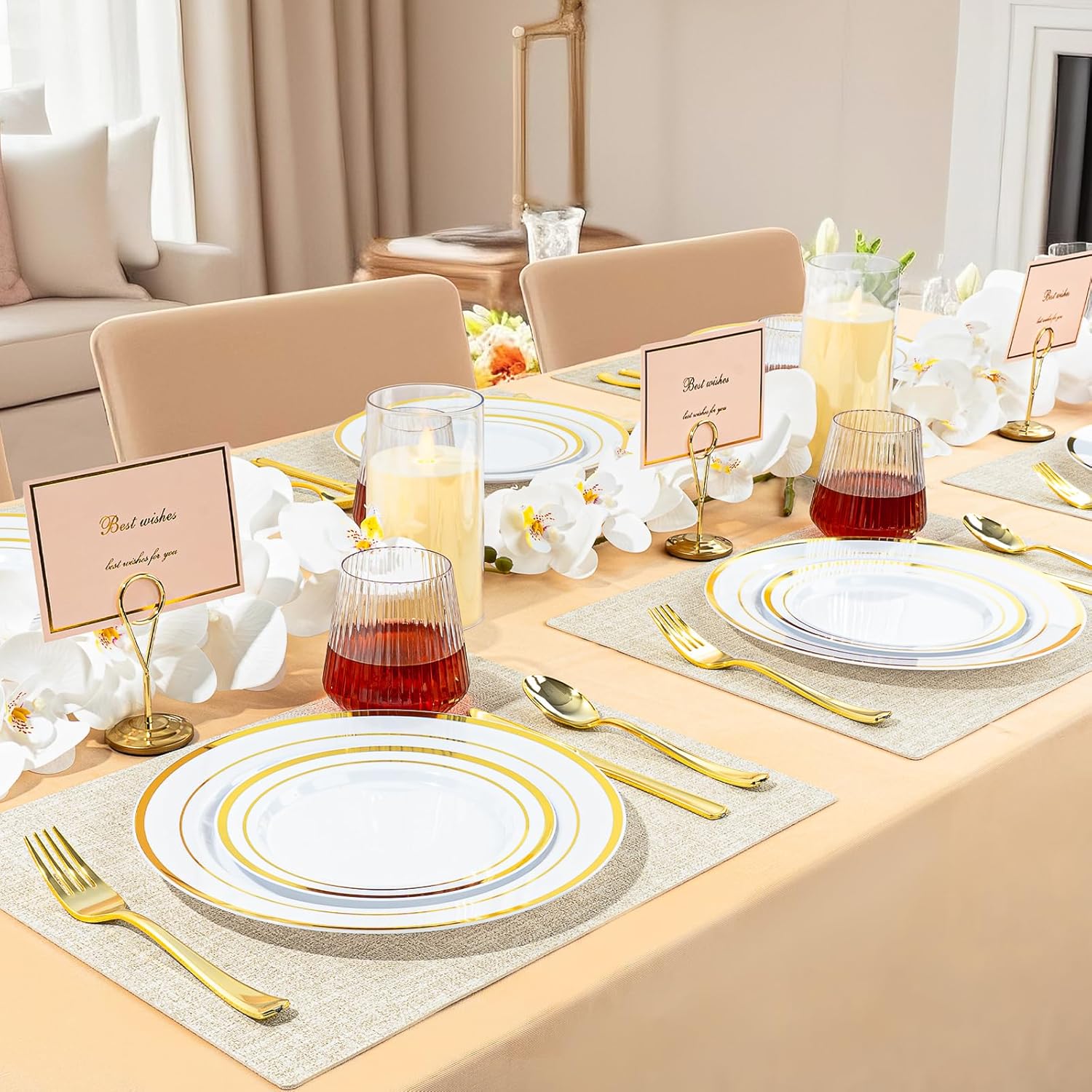 36 Pcs 12 oz Plastic Ribbed Wine Glasses, Reusable Champagne Glasses Elegant Whiskey Glasses Ideal for Weddings, Bars, Christmas, Halloween,Holidays,pool party,Daily Use