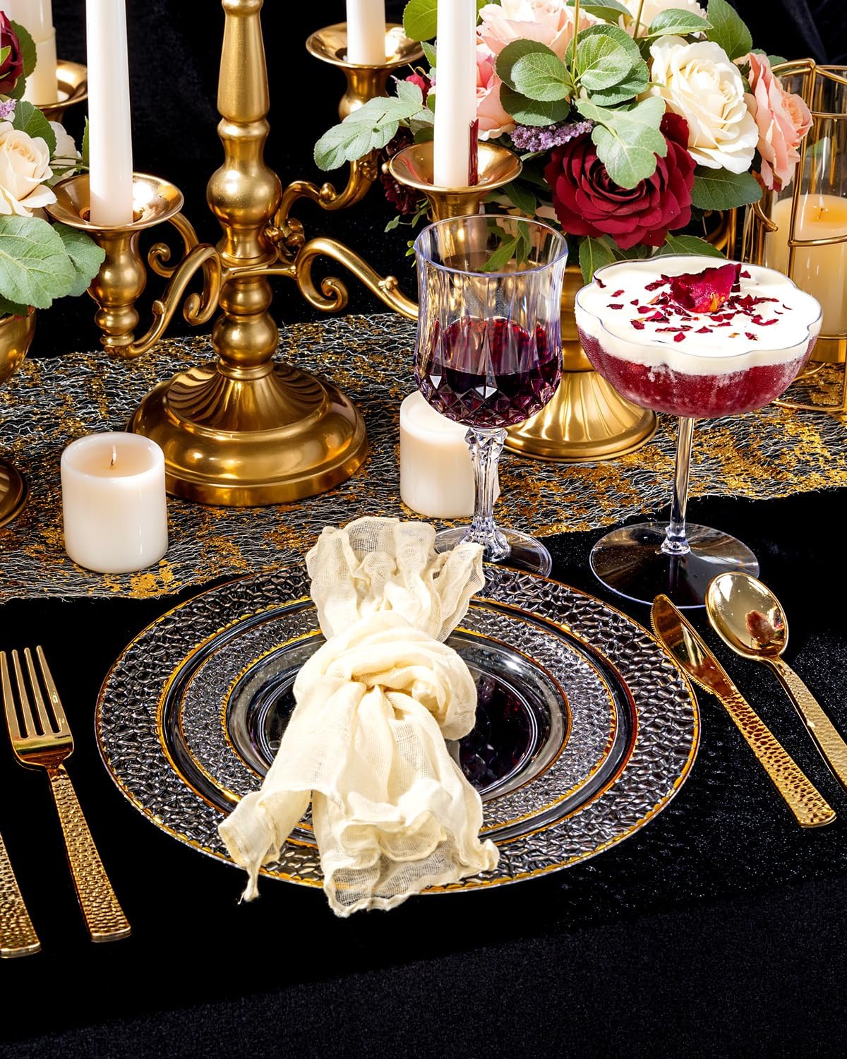 Ciaell 12PCS Plastic Martini Glasses – 10 Oz Elegant Disposable Cocktail Glasses for Champagne Wine Wedding Party Anniversary Bar