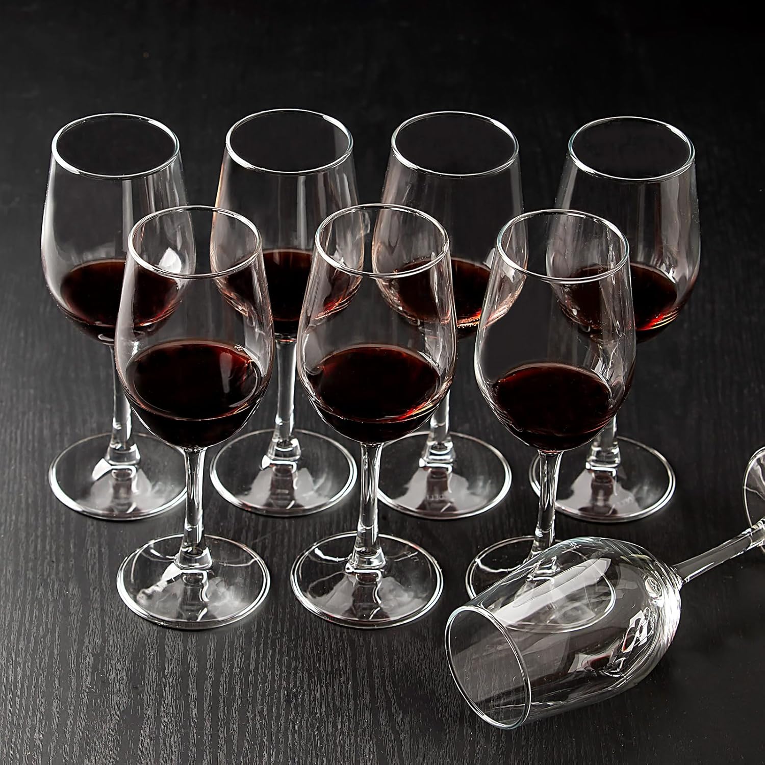 C CREST Elegant 11.2oz Red Wine Glasses for Party, Wedding- Set of 8