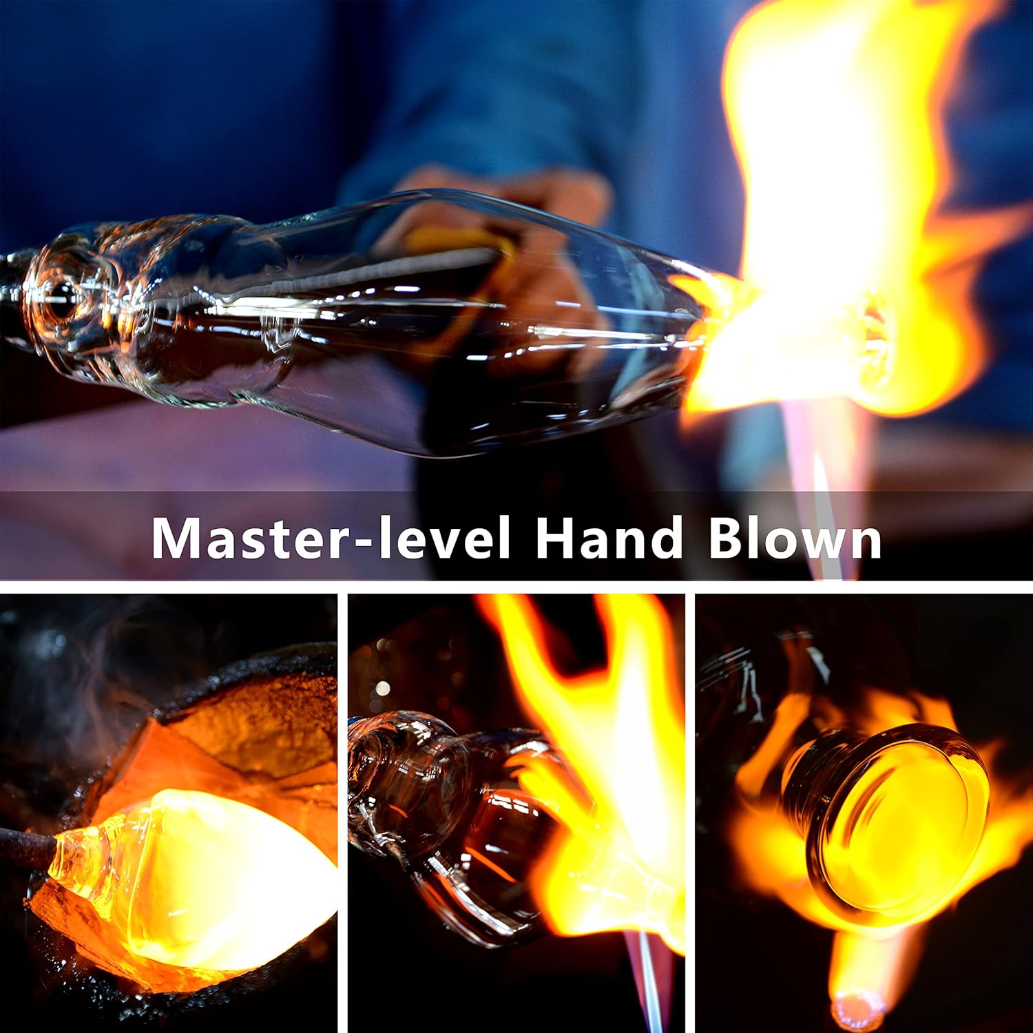 BACLIFE Crystal Champagne Flutes Set of 6 – Hand Blown Champagne Glasses With Long Stem – 6.5 oz Elegant Sparkling Wine Stemware – Unique Gift for Birthday,Wedding, Anniversary – Clear