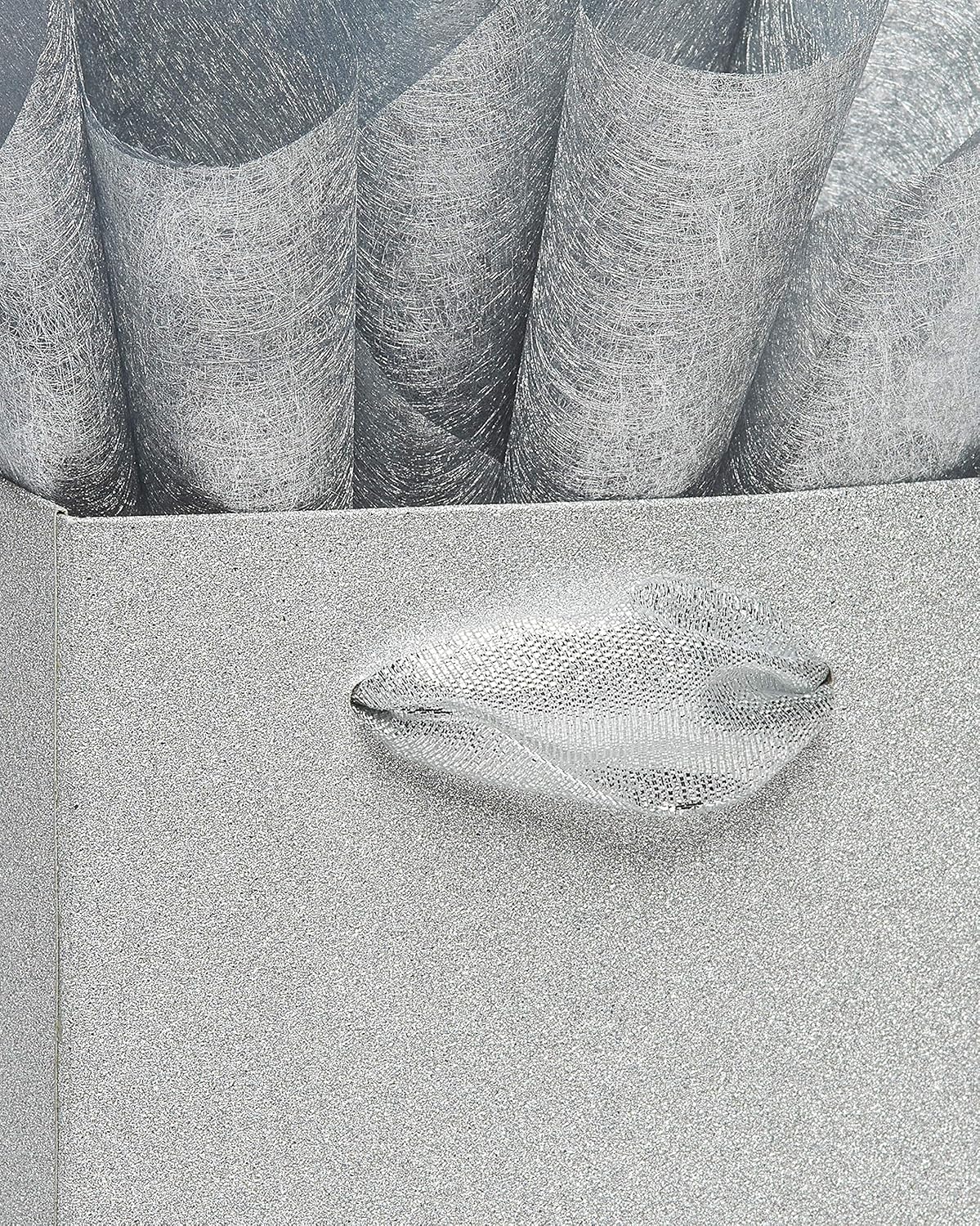 Papyrus 14″ Wine Gift Bag with Tissue Paper (Silver Glitter) for Birthdays, Weddings, Bridal Showers and All Occasions (1 Bag, 4-Sheets)