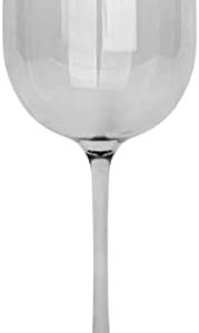 EcoQuality Translucent Grey Plastic Wine Glasses - 12 oz Wine Glass with Stem, Disposable Shatterproof Wine Goblets, Reusable, Elegant Drink Cup Tumbler, Weddings, Party, Receptions, Dinner (2 PACK)