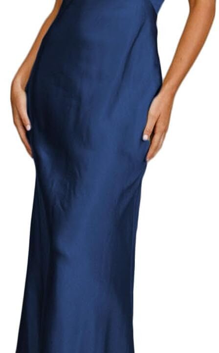 Summer Satin Formal V Neck Backless Sleeveless Maxi Dress for Women 2025 Elegant Cocktail Wedding Guest Dresses