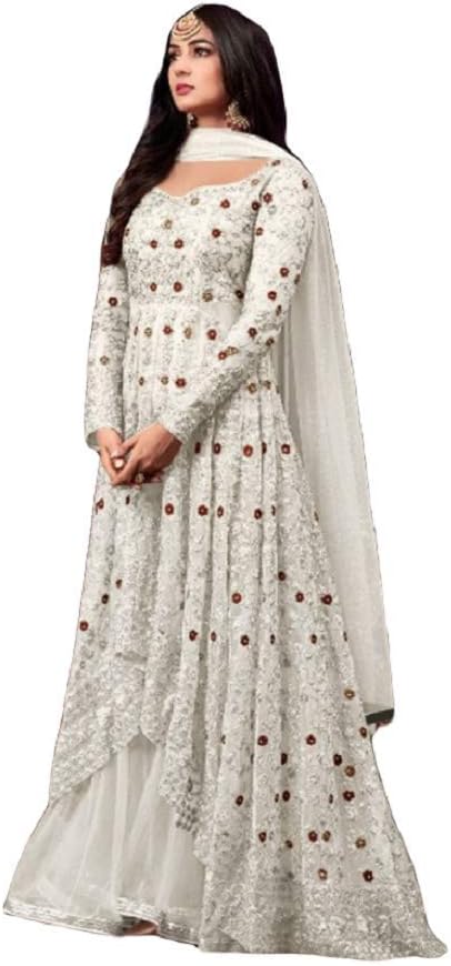 Prija Collection Ready to Wear Indian Pakistani Wedding/Party Wear Designer Style Anarkali Suit for Womens