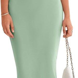 PRETTYGARDEN Women's 2025 Summer Maxi Dress Spaghetti Strap Mesh Slip Bodycon Dress Cowl Neck Cocktail Party Long Dresses